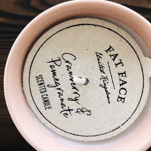 Cranberry Embossed Candle